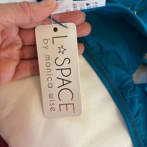 L SPACE BY MONICA WISE Blue Strappy Bralette - Picture 5 of 7